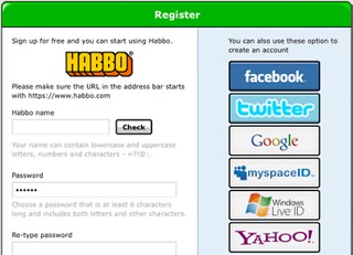 Habbo、外部サイトとの共通IDに対応