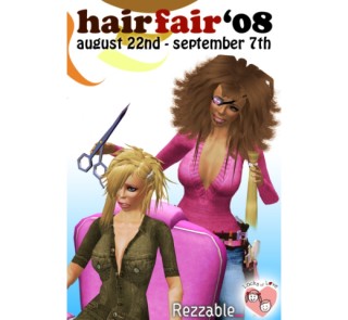 セカンドライフで”髪の毛”を買ってがん患者を支援　Hairアイテムの祭典「Hair Fair 2008」開催中