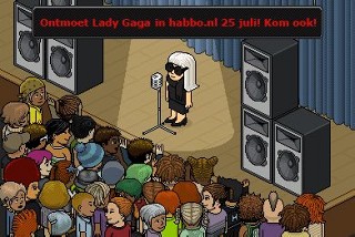 Lady GaGa、Habboオランダでファンミーティングイベントを開催