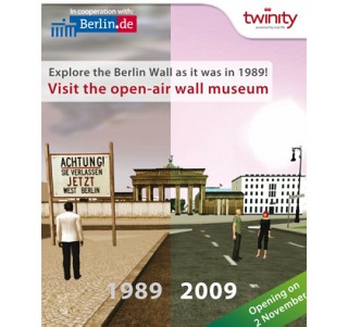 Twinity、仮想ベルリンに「ベルリンの壁」を再現