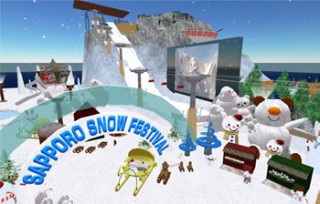 札幌テレビ、セカンドライフ内に「さっぽろ雪まつり」を再現