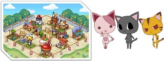 アエリア、猫と一緒に街を作るmixiアプリ「つくろう！ にゃんこの街」リリース