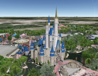 Google Earth上でディズニーワールドを観光しよう！