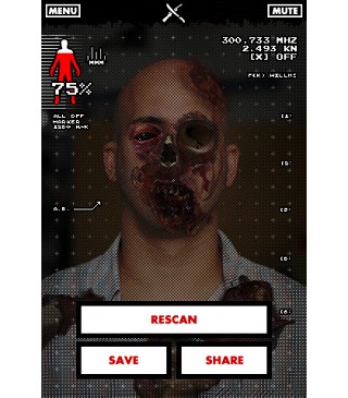友達の腐り具合はどれくらい？ゾンビ診断アプリ「Zombie Survival Guide Scanner」