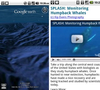 Google Earth Androidアプリ版、海底内の3D表示にも対応