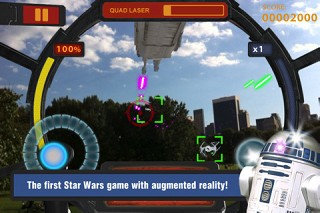 スター・ウォーズのiPhone向けARゲーム「Star Wars Arcade: Falcon Gunner」