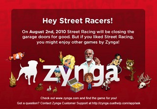 Zyngaの新レーシングゲーム、なぜかオープン5日で終了