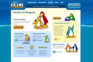 Club Penguin、保護者の管理ツールを実装