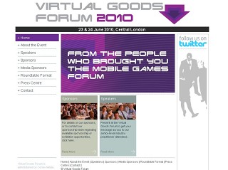 6/23&24、イギリス・ロンドンにて「Virtual goods Forum 2010」開催